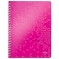 LEITZ Notizbuch WOW 4637, DIN A4, liniert, pink