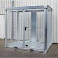 Bauer, Gasflaschen-Container, TYP GFC-E, H 2260 x B 1575 x T 2535 mm, Gitterrostboden