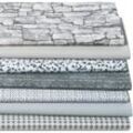 Patchwork- und Quiltpaket "Stonegrey", grau/weiß