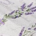 Abwaschbare Tischwäsche/Wachstuch "Provence Lavendel", weiß/lila