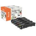 Peach HP 207 X 5 Toner XL (2xbk, c/m/y) ersetzt HP No. 207X, W2210X*2, W2211X, W2212X, W2213X für z.B. HP Color LaserJet Pro MFP M 283 fdw (wiederaufbereitet)