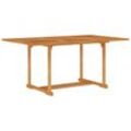 Gartentisch,Terrassentisch,Gartenmöbel,Balkontisch 150x90x75 cm Teak Massivholz VMEC923499 MaisonChic