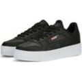 Sneaker PUMA "CARINA STREET" Gr. 40, rosa (puma schwarz, puma schwarz, rose gold, puma weiß), Leder, Synthetik, unifarben, Schuhe