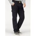 Cargohose MAN'S WORLD, Herren, Gr. 52, N-Gr, schwarz, Obermaterial: 100% Baumwolle, unifarben, casual, bequem lang, Hosen, mit aufgesetzten Taschen, Topseller