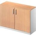 Schäfer Shop Genius Flügeltürenschrank TETRIS SOLID, 2 OH, B 1200 mm, abschließbar, mit Abdeckplatte