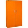 Schäfer Shop Select Flügeltürenschrank MS iCOLOUR, Stahl, 5 Ordnerhöhen, B 1200 mm, orange RAL 2004