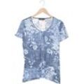 Lola Cruz Damen T-Shirt, blau, Gr. 40