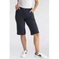 Bermudas KJBRAND "BETTY" Gr. 54, N-Gr, blau, Damen, Web, Obermaterial: 47% Baumwolle, 45% Polyester, 6% Viskose, 2% Elasthan, Hosen, Wash & Go