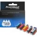 PrintAbout Druckerpatrone kompatibel mit Canon PGI-520/CLI-521 BK/CMYK - 5-farbig - Multipack