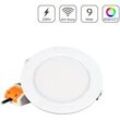 MiBoxer RGB+CCT LED Einbaustrahler rund 9W Ø138mm 2.4GHz WiFi ready FUT061 - Far...