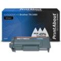 PrintAbout Toner kompatibel mit Brother TN-3480 - Schwarz - Hohe Kapazität