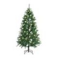 Juskys künstlicher Weihnachtsbaum 210 cm - Baum mit LED Beleuchtung & Ständer - Tannenbaum