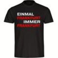 multifanshop Kinder T-Shirt - Frankfurt - Einmal Immer - Druck rot - Kind