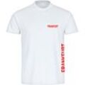 multifanshop Kinder T-Shirt - Frankfurt - Brust & Seite - Druck rot - Kind