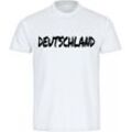 multifanshop® Herren T-Shirt - Deutschland - Textmarker - Druck schwarz