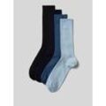 Socken in Feinripp-Optik im 4er-Pack