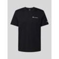 T-Shirt mit Label-Print und Logo-Patch