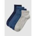 Socken mit Label-Detail im 4er-Pack Modell 'Quarter'