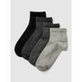 Socken mit Label-Detail im 4er-Pack Modell 'Quarter'