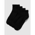 Socken mit Label-Detail im 4er-Pack Modell 'Quarter'