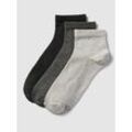 Socken mit Label-Detail im 4er-Pack Modell 'Quarter'