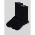 Socken mit Label-Print im 4er-Pack