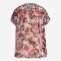 Mehrfarbige Bluse mit Blumenmuster