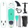 SUP-Board EXPLORER "Stand Up Paddleset Explorer 300" Gr. 300, grün (mint, weiß), Wassersportboards, 300x76x12,7cm 300cm, Kunststoff