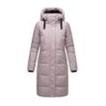 Winterjacke MARIKOO "LARYAA XVI" Gr. L, rosa (lila rose), Damen, Obermaterial: 100% Polyester ; Innenmaterial: 100% Polyester; Futter: 100% Polyester, Jacken, mit abnehmbarer Kapuze