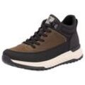 Sneaker RIEKER EVOLUTION Gr. 42, braun (braun, schwarz) Herren Schuhe Freizeitschuh, Outdoorschuh, Schnürboots mit TEX-Membran