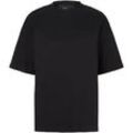 TOM TAILOR DENIM Herren Oversized T-Shirt, schwarz, Uni, Gr. XL