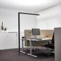 Arcchio LED-Büro-Stehlampe Jolinda, schwarz, 4000K, Sensor