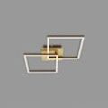 LED-Deckenlampe Frame, gold, dimmbar, 2-flammig