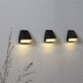 LED-Solarwandleuchte Wally Mini im 3er-Set