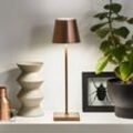 LED-Akkutischlampe Nuindie, bronze, Easy Connect, IP54