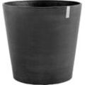 Blumentopf ECOPOTS "AMSTERDAM WHEELS Dark Grey" Pflanzgefäße Gr. B/H/T: 60cm x 56cm x 60cm, grau (dunkelgrau) BxTxH: 60x60x56 cm