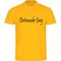 multifanshop Herren T-Shirt - Dortmund - Dortmunder Jung - Druck schwarz - Männer