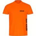 multifanshop Herren T-Shirt - Niederlande - Brust & Seite - Druck schwarz - Männer