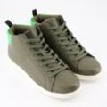 Olivgrüne High-Top Sneaker