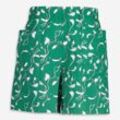 Grüne Jersey-Shorts mit abstraktem Muster