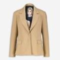 Brauner Blazer mit gepolsterten Schultern