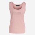 Rosa Tank Top mit Logostickerei