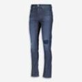 Blaue Slim Fit Jeans im Used-Look