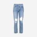 Blaue Straight Leg Charlotte Jeans