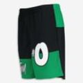 Schwarz-grüne Jayson Tatum Jersey-Shorts aus Mesh