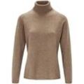 Rollkragen-Pullover aus Schurwolle und Kaschmir include beige, 36