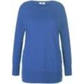 Rundhals-Pullover Anna Aura blau, 44