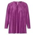 Plissee-Bluse Rundhals-­Ausschnitt Emilia Lay pink, 52