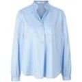 Bluse Stehkragen Peter Hahn blau, 52