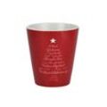 Krasilnikoff Happy Mug Becher Christmas Words, rot